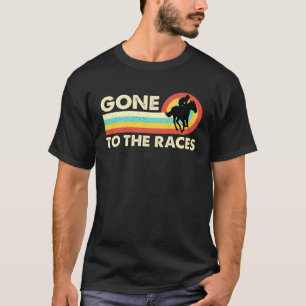 アメリカン・クォーターホースのレースに夢中なレトロな愛 Tシャツ