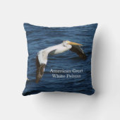 アメリカン グレート ホワイト ペリカン スクエア ピロー (裏面)