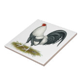 アメリカン·ゲーム·シルバー·ブルー·ゲームコック タイル (側面)