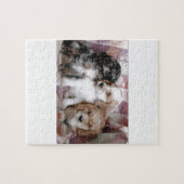 アメリカン・コッカー・スパニエルの子犬 ジグソーパズル (横)