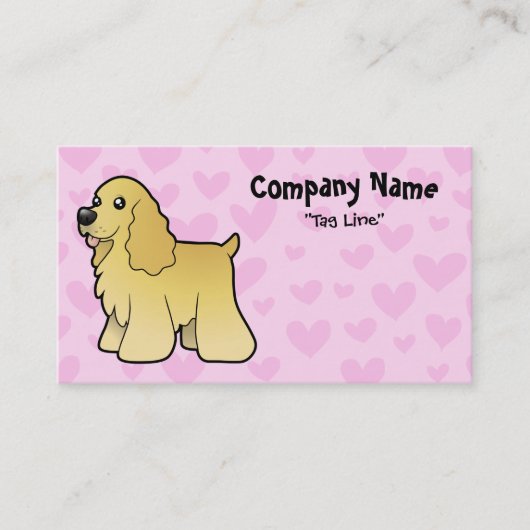 アメリカン・コッカー・スパニエル愛 名刺 (正面)