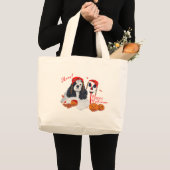 アメリカン・コッカー・スパニエル ハロウィン ラージトートバッグ (正面(商品))