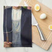 アメリカン・ゴシック  グラント・ウッド キッチンタオル (四つ折り)