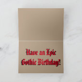 「アメリカン・ゴシック」誕生日カード付きおもしろい/Bassets カード (内部)