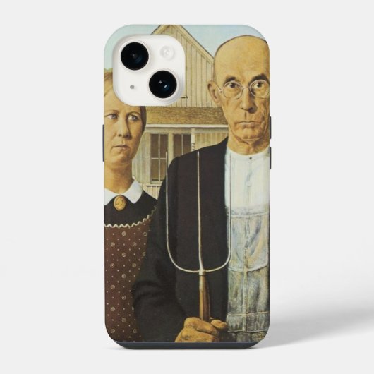 アメリカン・ゴシック iPhoneケース (裏面)