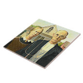 アメリカン・ゴシッ素晴らしク・ア絵画ート タイル (側面)