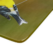 アメリカン・ゴールドフィンチ – オリジナル写真 カッティングボード (角)