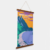 アメリカン・サモア国立公園Ofuビーチはがき 吊り下げ型タペストリー (傾斜あり)