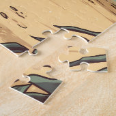 アメリカン・ショートヘア・キャット・アット・ア・トロピカルビーチ ジグソーパズル (側面)