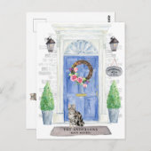 アメリカン・ショートヘア・キャット・ムービング・アナウンス ポストカード (正面/裏面)