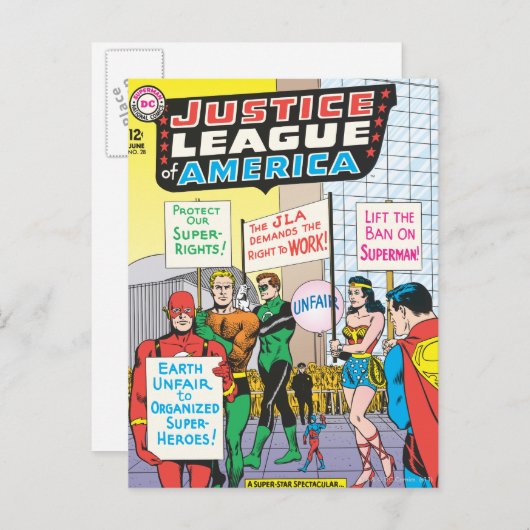 アメリカン・ジャスティス・リーグ #28 - 6月号 ポストカード (正面/裏面)