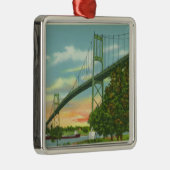 アメリカン・スパン・オブ・ザ・ブ国際的リッジ・ビュー メタルオーナメント (右)