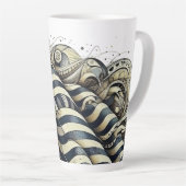 アメリカン・スピリット芸術的しゃれている、 カフェラテマグ (右アングル)