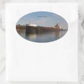 アメリカン・スピリット・ステッカー 楕円形シール (バッグ)