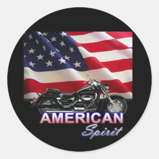 アメリカン・スピリット・テレビのモーターサイクルショー ラウンドシール