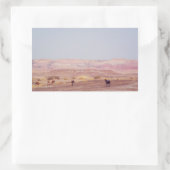 アメリカン・デザートウマP8670 長方形シール (バッグ)