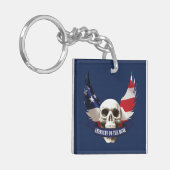 アメリカン・トゥ・ザ・ボーンスカル キーホルダー (正面左)