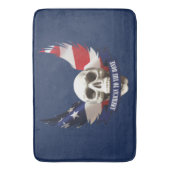 アメリカン・トゥ・ザ・ボーンスカル バスマット (正面縦)