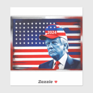 アメリカン・ドナルド・トランプ2024国旗 シール
