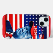 アメリカン・ドナルド・トランプ2024国旗 Case-Mate iPhoneケース (裏面 (横))
