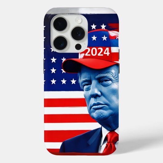 アメリカン・ドナルド・トランプ2024国旗 Case-Mate iPhoneケース (裏面)