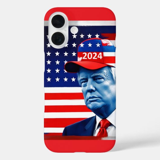 アメリカン・ドナルド・トランプ2024国旗 Case-Mate iPhoneケース (裏面)