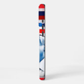 アメリカン・ドナルド・トランプ2024国旗 iPhoneケース (左側面)