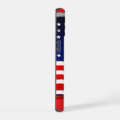 アメリカン・ドナルド・トランプ2024国旗 iPhone 15ケース (右側面)