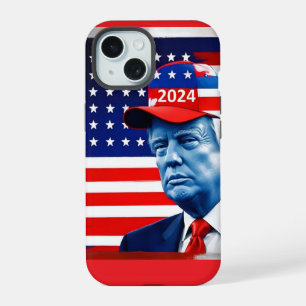 アメリカン・ドナルド・トランプ2024国旗 iPhone 15ケース