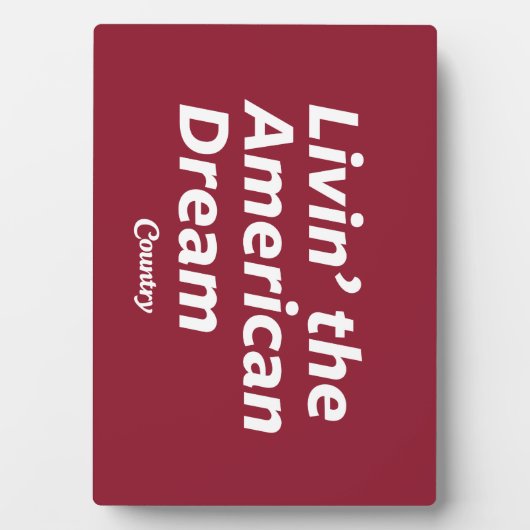 アメリカン・ドリーム フォトプラーク (正面)