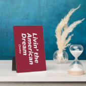 アメリカン・ドリーム フォトプラーク (側面)