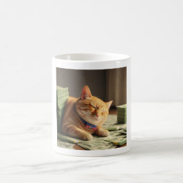 アメリカン・ドリーム=猫昼寝おもしろい- Cat Mug コーヒーマグカップ