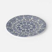 アメリカン・ドリー&レース、12、ブルーオンクリーム ペーパープレート (アングル)