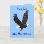 アメリカン・ハクトウアメリカシロワシカード カード (黄色い花)