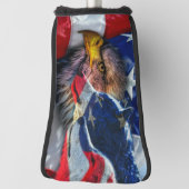 アメリカン·ハゲワシ·ウルフ旗愛国者 ゴルフヘッドカバー (回転90)