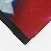 アメリカン·ハゲワシ·ウルフ旗愛国者 フリースブランケット (角)