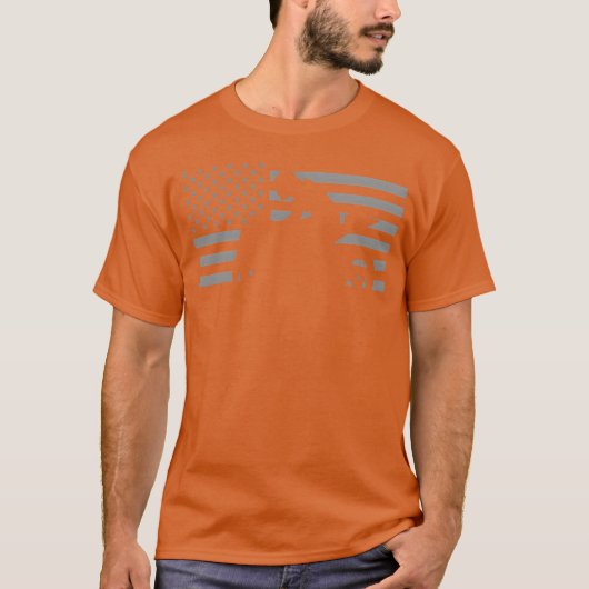アメリカン バイク マシン バイク ファミリー Tシャツ (正面)