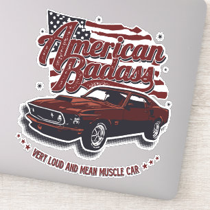 アメリカン・バダス とてもうるさい 恐いマッスルカー シール