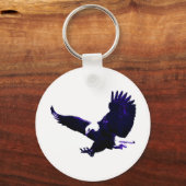 アメリカン・バルド・イーグル・ランディング キーホルダー (正面)