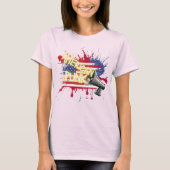 アメリカン パンク フラッグ Tシャツ (正面)