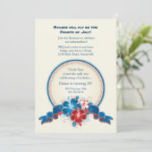 アメリカン ヒビスカスのパーティ招待状 招待状 (スタンド正面)