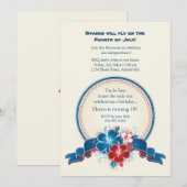 アメリカン ヒビスカスのパーティ招待状 招待状 (正面/裏面)