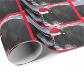 アメリカン・ビソン・イン・サンタハット    ラッピングペーパー (ロールコーナー)