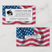 アメリカン・ピアノ 名刺 (正面/裏面)