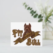 アメリカン・ピットブル・テリア・ドッグ ポストカード (スタンド正面)