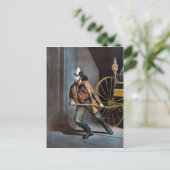 アメリカン・ファイアーマン1858ヴィンテージはがき ポストカード (スタンド正面)