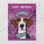 アメリカン・フォックスハウンド ポストカード (正面)