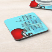 アメリカン・フットボールのデザインのコースター-息子の詩 コースター (左側)