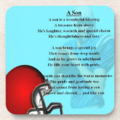 アメリカン・フットボールのデザインのコースター-息子の詩 コースター (正面)