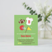 アメリカン・フットボールのベビーシャワーのパーティの招待状 招待状 (スタンド正面)